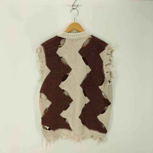 エモダ EMODA VEQUM WAVE CUT OUT KNIT VEST レディース FREE
