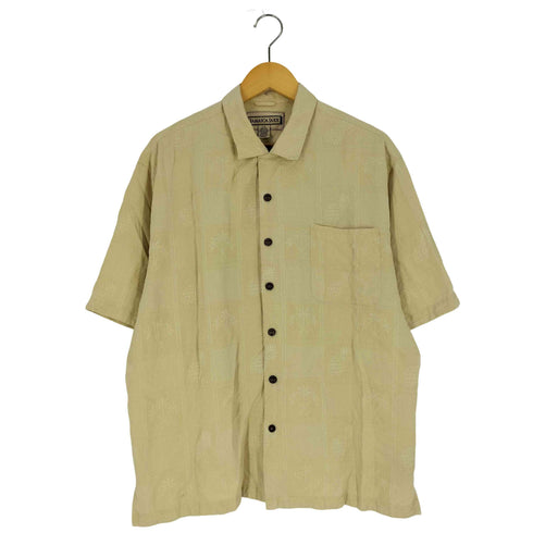 ジャマイカジャックス JAMAICA JAXX 総柄 シルク オープンカラー アロハシャツ メンズ import:L