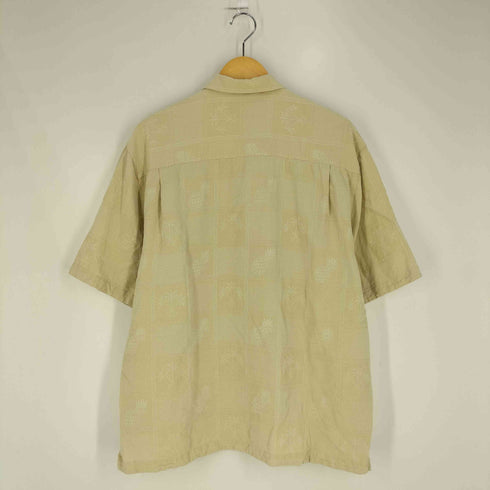 ジャマイカジャックス JAMAICA JAXX 総柄 シルク オープンカラー アロハシャツ メンズ import:L