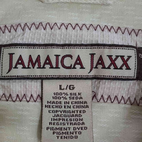 ジャマイカジャックス JAMAICA JAXX 総柄 シルク オープンカラー アロハシャツ メンズ import:L