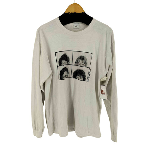 ロクビューティーアンドユースユナイテッドアローズ 6 BEAUTY & YOUTH UNITED ARROWS フロントプリント クルーネックカットソー レディース import:M