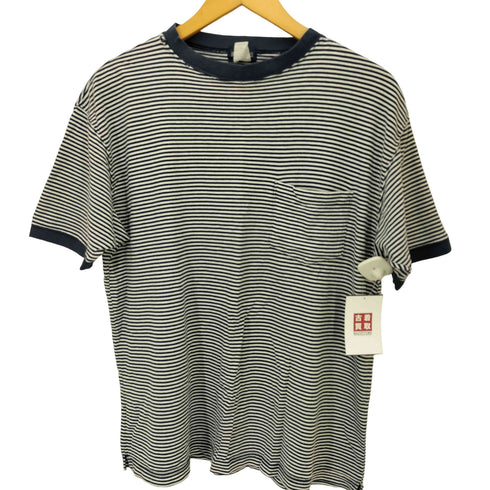 ビームス BEAMS 90S ボーダー クルーネック ポケット Tシャツ メンズ JPN:L