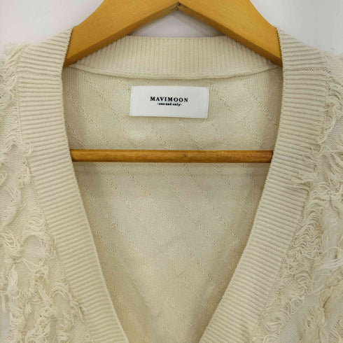 MAVIMOON Fringe knit cardigan フリンジ ニットカーディガン レディース FREE