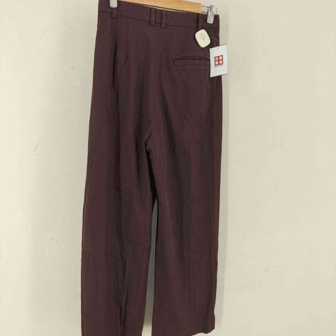 ロクビューティーアンドユースユナイテッドアローズ 6 BEAUTY & YOUTH UNITED ARROWS 24SS タックパンツ ワインレッド レディース 36