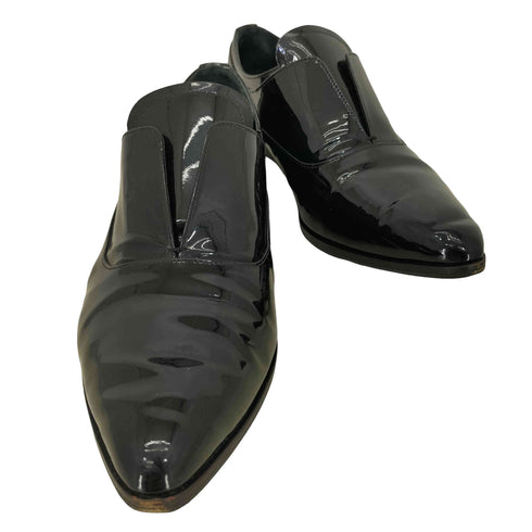 プラダ PRADA ポインテッド エナメル レザーシューズ レディース 36.5