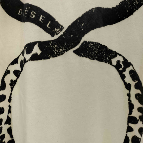 ディーゼル DIESEL ベロアクロススネーク ノースリーブTシャツ メンズ XXS