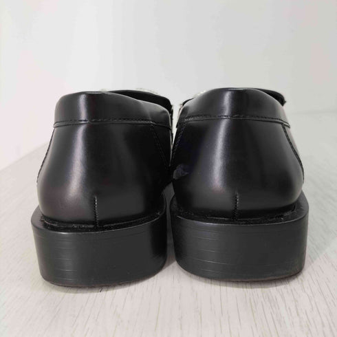 ザラ ZARA ビジュー ラインストーン チェーンローファー レディース 37