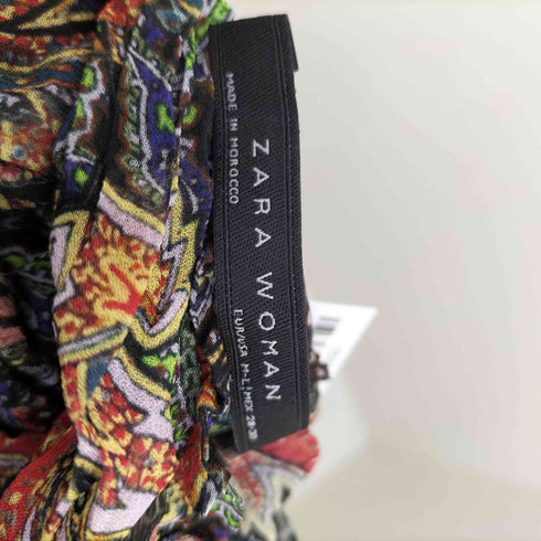 ザラ ZARA ペイズリー シアー ワンピース レディース