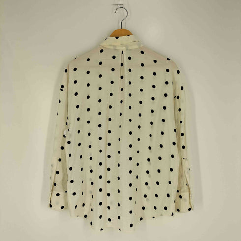 ザラ ZARA ドット柄 レーヨンナイロン シャツ レディース import:S