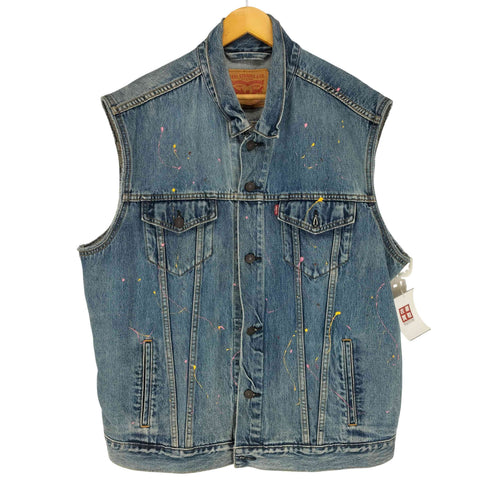 リーバイス Levis ペイント加工 デニムベスト メンズ JPN:XXL