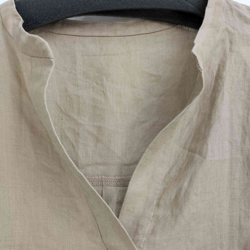 リヴドロワ RIVE DROITE リネン100 プルオーパーノースリーブ ブラウス レディース FREE