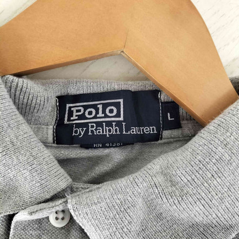 ポロバイラルフローレン Polo by RALPH LAUREN ポニー刺繍 鹿の子 ポロシャツ メンズ import:L