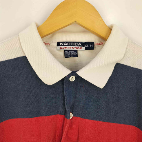 ノーティカ NAUTICA COMPETITION ロゴ刺繍 鹿の子 ポロシャツ メンズ import:XL