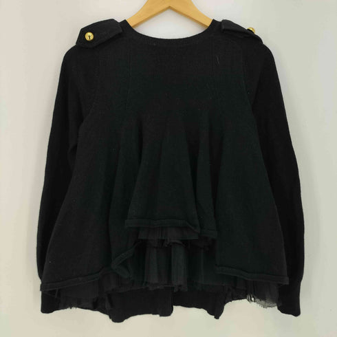 サカイ Sacai ウール バックフリルカーディガン レディース JPN:2