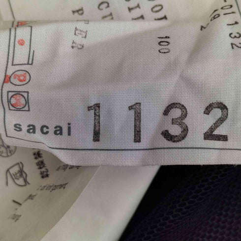 サカイ Sacai ウール バックフリルカーディガン レディース JPN:2