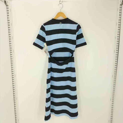 ラコステライブ Lacoste Live Striped Cotton Dress ボーダーワンピース レディース L