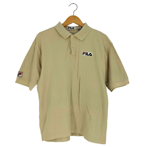 フィラ FILA USA製 ロゴワッペン 鹿の子 ポロシャツ メンズ import:S