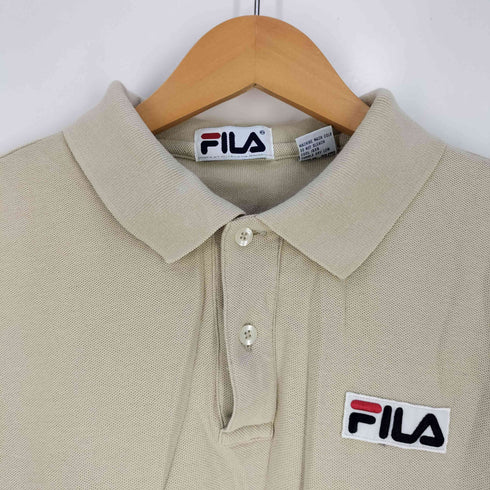フィラ FILA USA製 ロゴワッペン 鹿の子 ポロシャツ メンズ import:S
