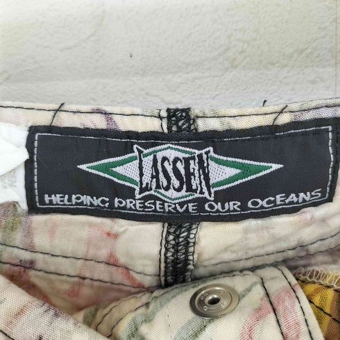 LASSEN アロハ柄 スイムショーツ メンズ 30inch
