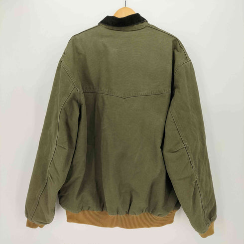 カーハート Carhartt メキシコ製 企業ロゴ Santa Fe Jacket サンタフェジャケット ダック地ワークジャケット メンズ 2XL Tall