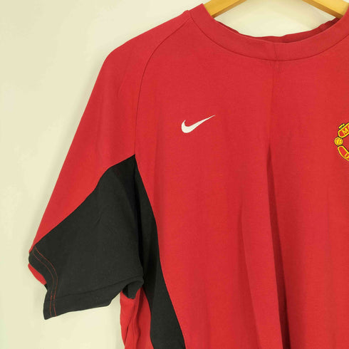 ナイキ NIKE 00s DRI-FIT サッカーチームロゴ刺繍 ゲームシャツ Tシャツ メンズ import:L