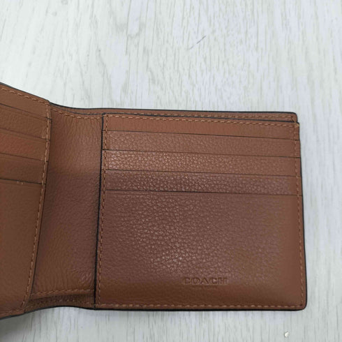 コーチ COACH ステッチデザイン レザー二つ折り財布 レディース