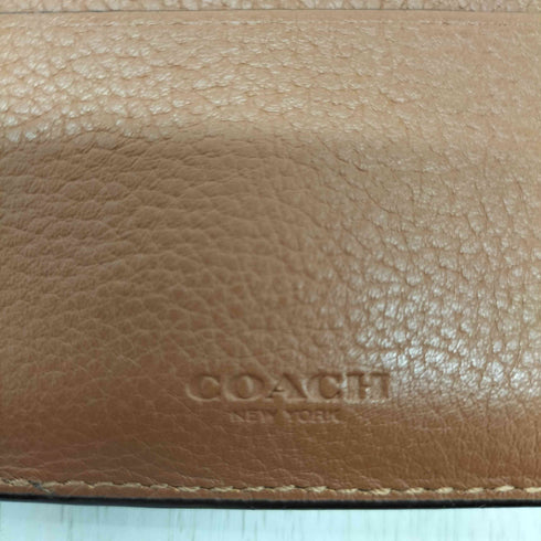 コーチ COACH ステッチデザイン レザー二つ折り財布 レディース