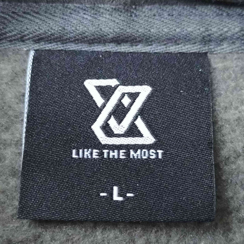 LIKE THE MOST 短丈 プルオーバーフーディ メンズ L