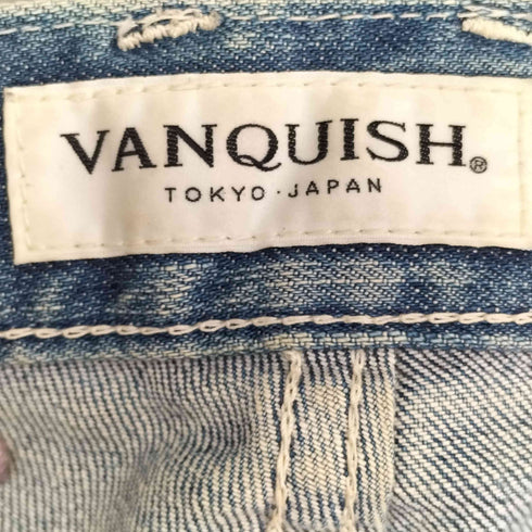 ヴァンキッシュ VANQUISH ダメージ加工 クラッシュデニムパンツ メンズ 28