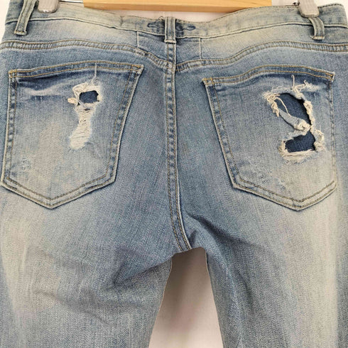 キャスパージョンアイバー CASPER JOHN AIVER 加工 クラッシュデニムパンツ メンズ M