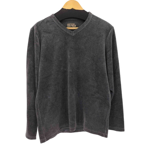 カルバンクライン CALVIN KLEIN Vネック ベロアスウェット メンズ import:M