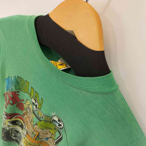 ハンテン HANG TEN 80-90S 両面プリント クルーネック Tシャツ シングルステッチ メンズ