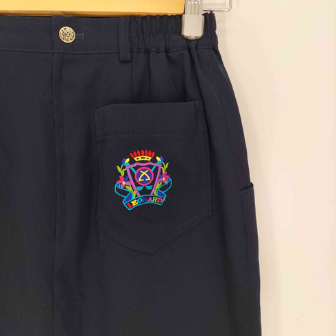 レオナールスポーツ LEONARD SPORT 4P ウエストゴム ロゴ刺繍 タイトスカート ショートスカート レディース