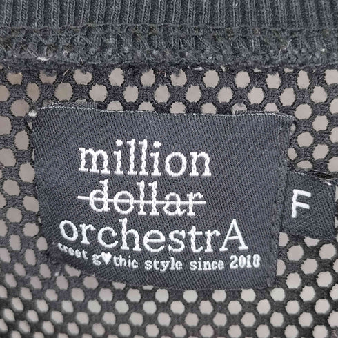 million dollar orchestra メッシュジップアップブルゾン メンズ FREE