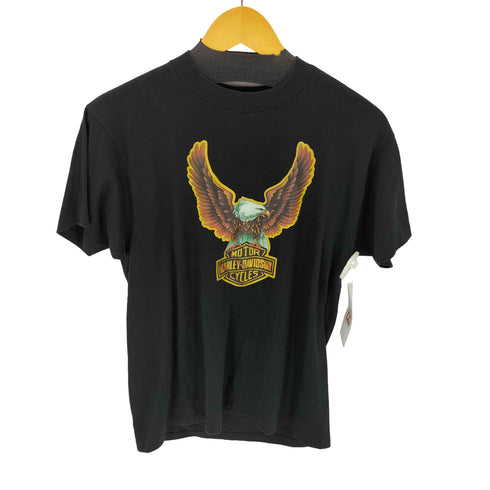 ヘインズ Hanes 80S USA製 FIFTY-FIFTY COMBED 両面プリント クルーネック Tシャツ メンズ import:L