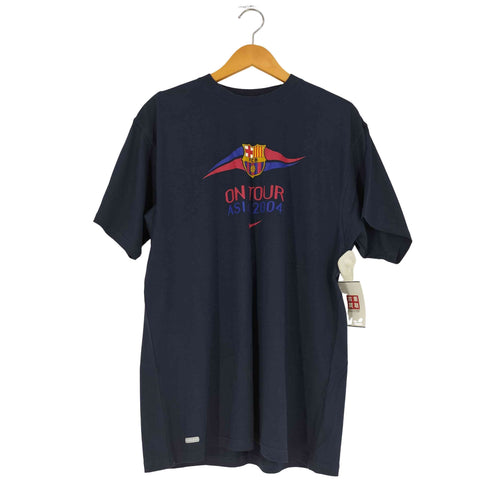 ナイキ NIKE 00s サッカーチームロゴプリント ツアー Tシャツ メンズ import:L
