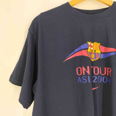 ナイキ NIKE 00s サッカーチームロゴプリント ツアー Tシャツ メンズ import:L