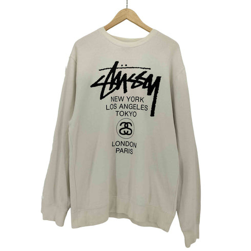ステューシー Stussy 両面プリント クルーネックスウェット メンズ XL
