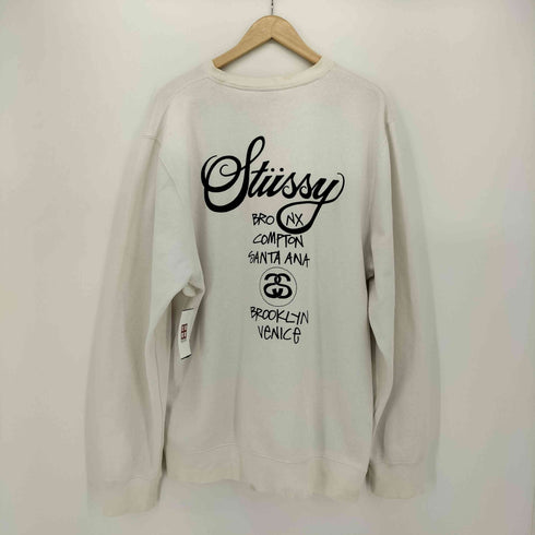 ステューシー Stussy 両面プリント クルーネックスウェット メンズ XL