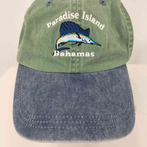AUTHENTIC AHEAD 2トーン PARADISE ISLNAD BAHAMAS キャップ メンズ