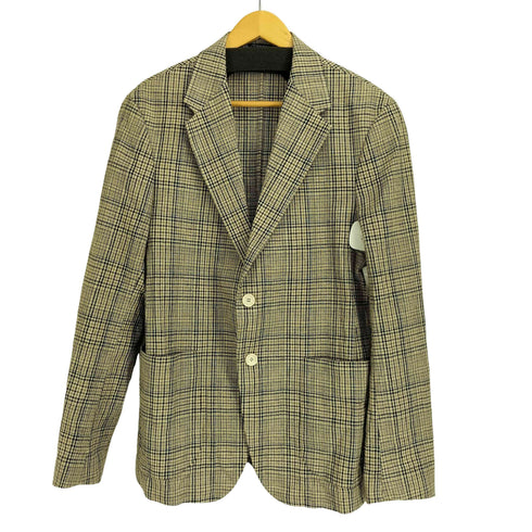ザラ ZARA チェック柄 2B テーラードジャケット メンズ import:M