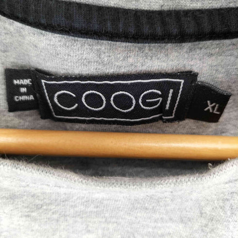 クージー COOGI ロゴパッチ刺繍 クルーネック Tシャツ メンズ import:XL