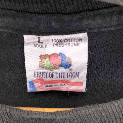 フルーツオブザルーム FRUIT OF THE LOOM 90S USA製 MCCALLIE SPORTS CAMP 両面プリント Tシャツ シングルステッチ メンズ import:L