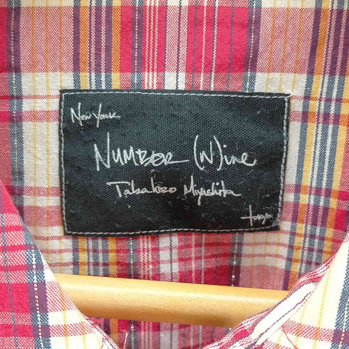 N NUMBER 05AW THS期 ウエスタンチェックシャツ メンズ JPN:3