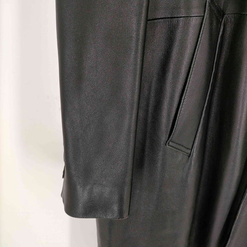 ゴルチエオムオブジェ GAULTIER HOMME objet 裏地チェック ラムレザーチェスターコート メンズ EUR:50