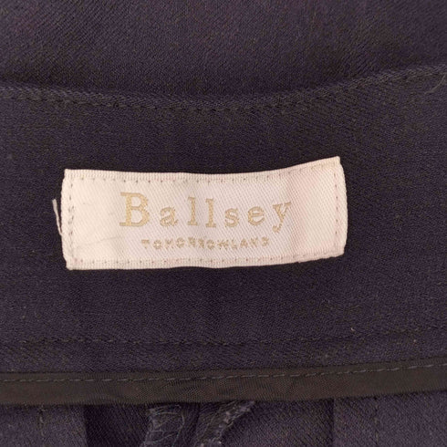 ボールジィトゥモローランド Ballsey TOMORROWLAND ツイルリネンストレッチ フロントタックテーパードパンツ レディース 32