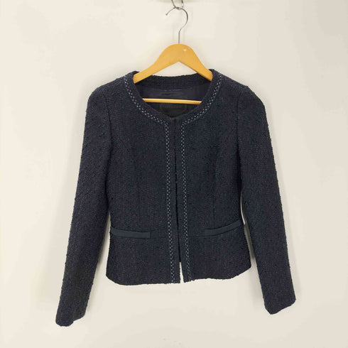 アンタイトル UNTITLED ラメノーカラーツイードジャケット スカート セットアップ レディース JK:1 SK:2