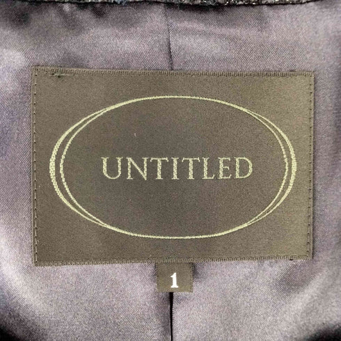アンタイトル UNTITLED ラメノーカラーツイードジャケット スカート セットアップ レディース JK:1 SK:2