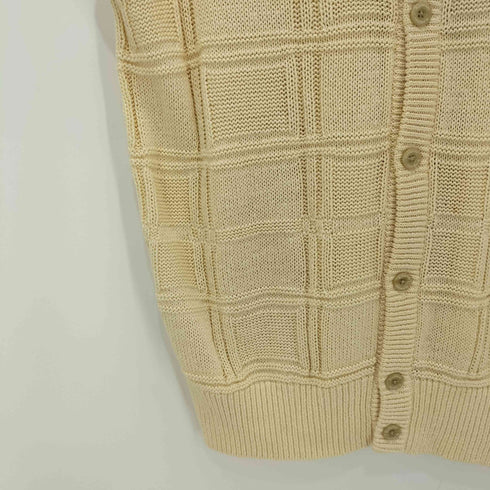 バーバリーロンドン BURBERRY LONDON コットン チェック ニットベスト メンズ import:L