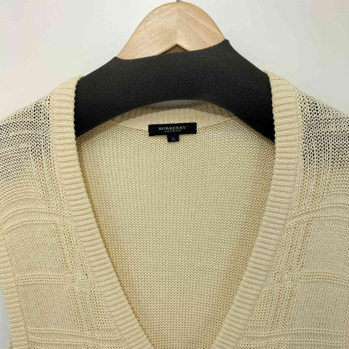 バーバリーロンドン BURBERRY LONDON コットン チェック ニットベスト メンズ import:L